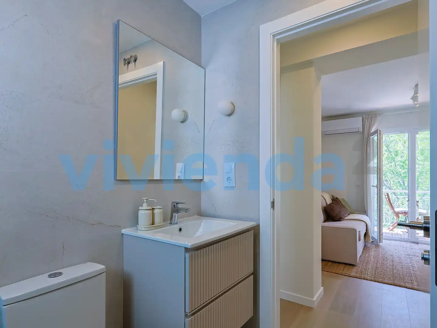Baño de Piso de alquiler en Madrid con Aire acondicionado, Calefacción y Terraza