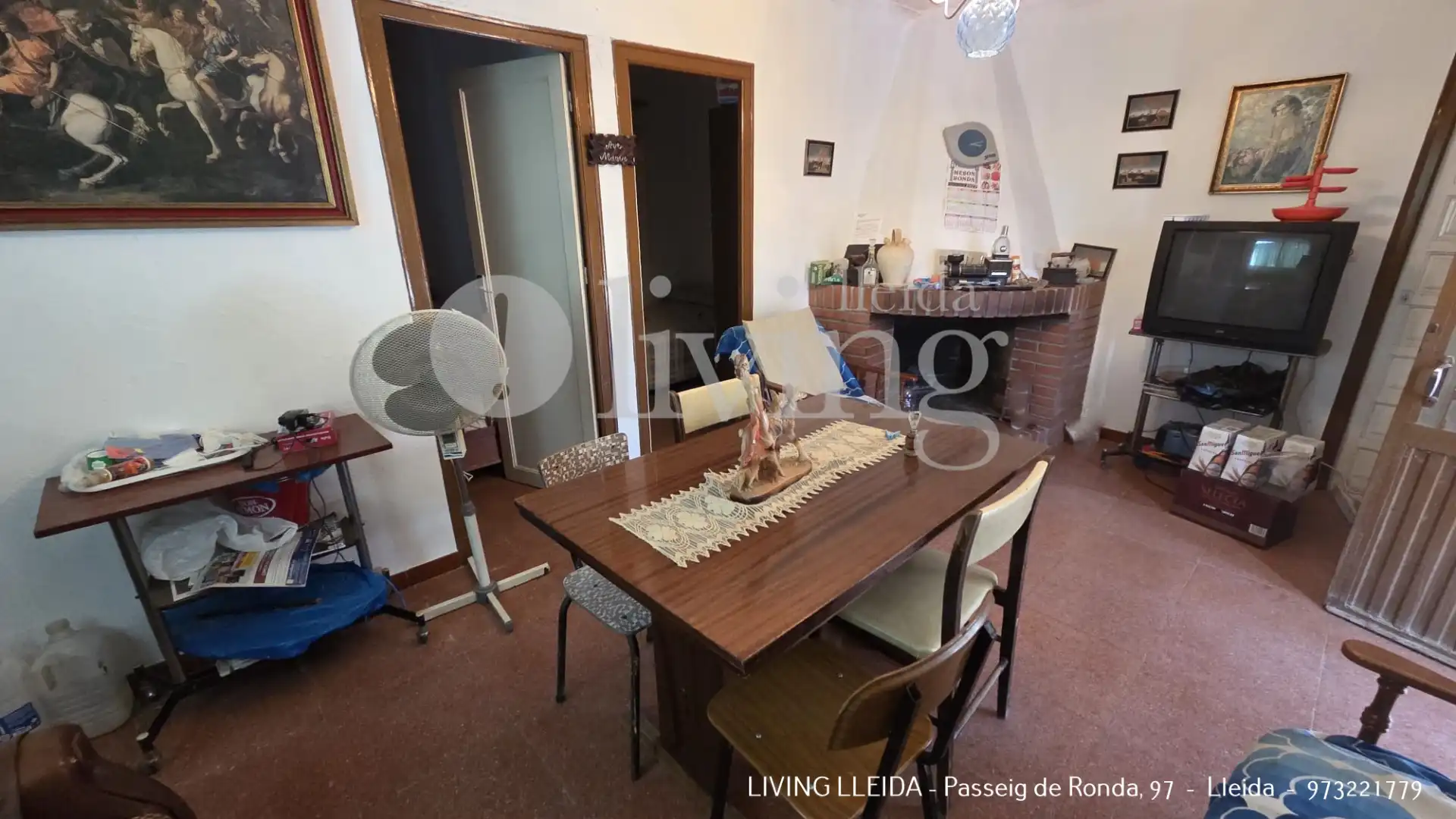 Living room of Houses for sale in Puigverd de Lleida  with Private garden, Swimming Pool and Furnished