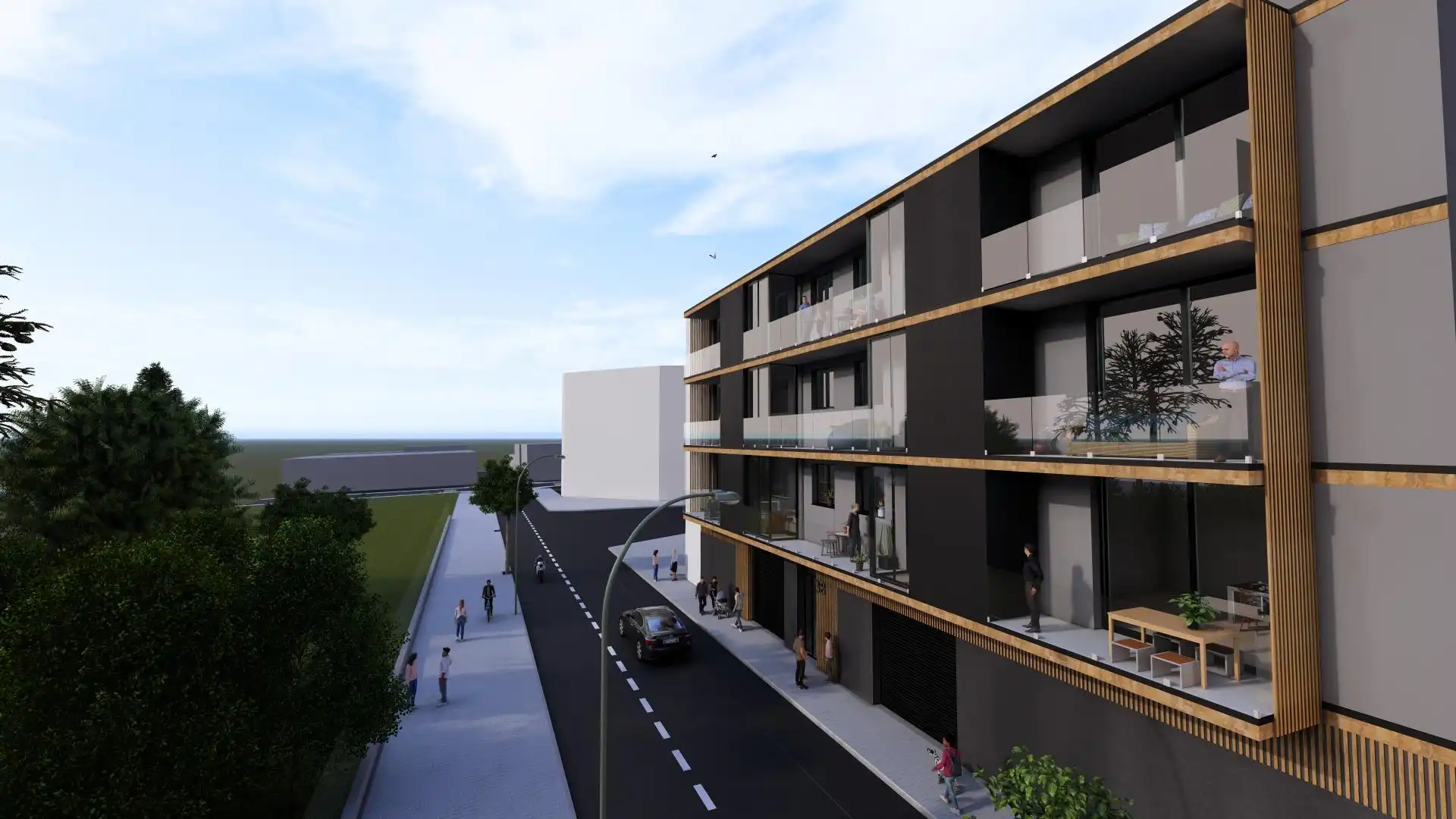 Vista exterior de Ático en venta en Lleida con Calefacción, Parquet y Terraza