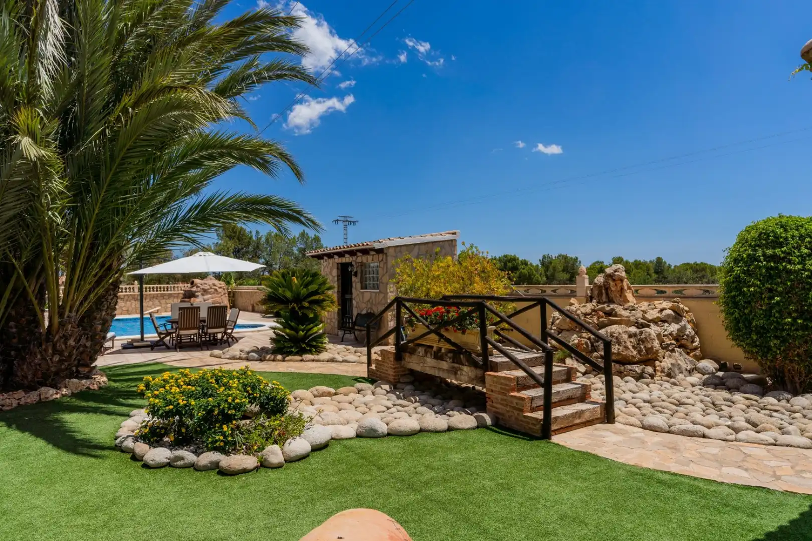 Jardín de Casa o chalet en venta en San Vicente del Raspeig / Sant Vicent del Raspeig con Aire acondicionado, Calefacción y Jardín privado
