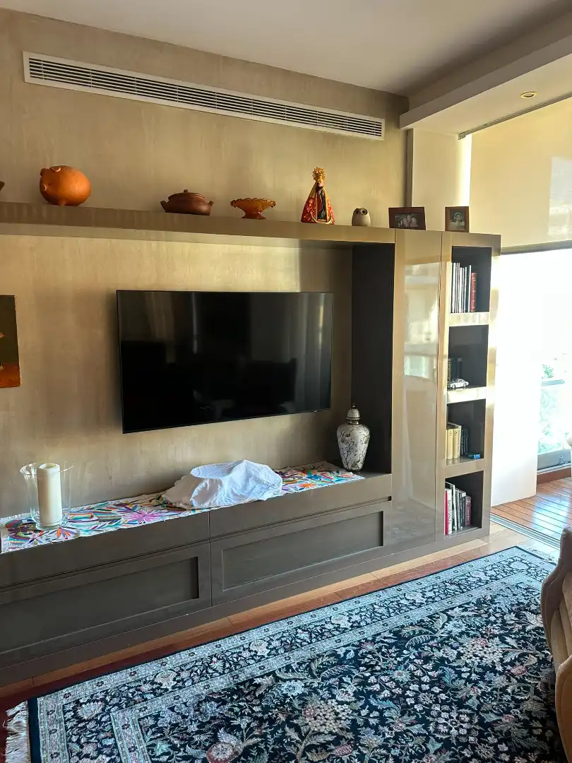 Sala de estar de Piso en venta en Barcelona con Aire acondicionado, Parquet y Terraza