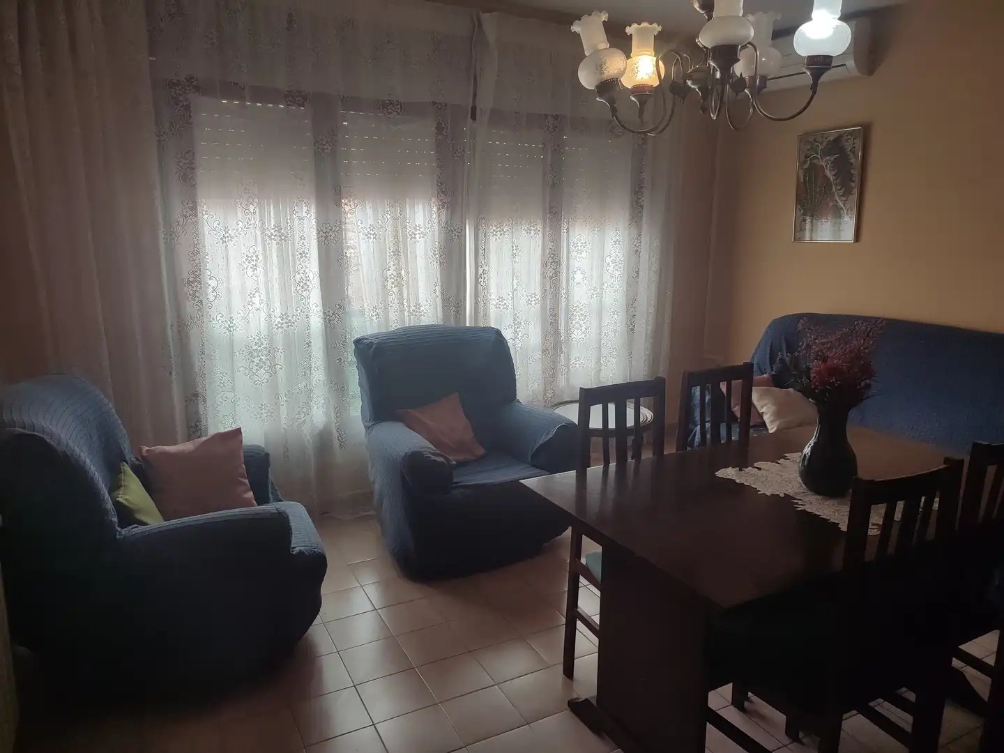 Sala de estar de Casa o chalet en venta en Les Borges Blanques con Aire acondicionado, Calefacción y Jardín privado
