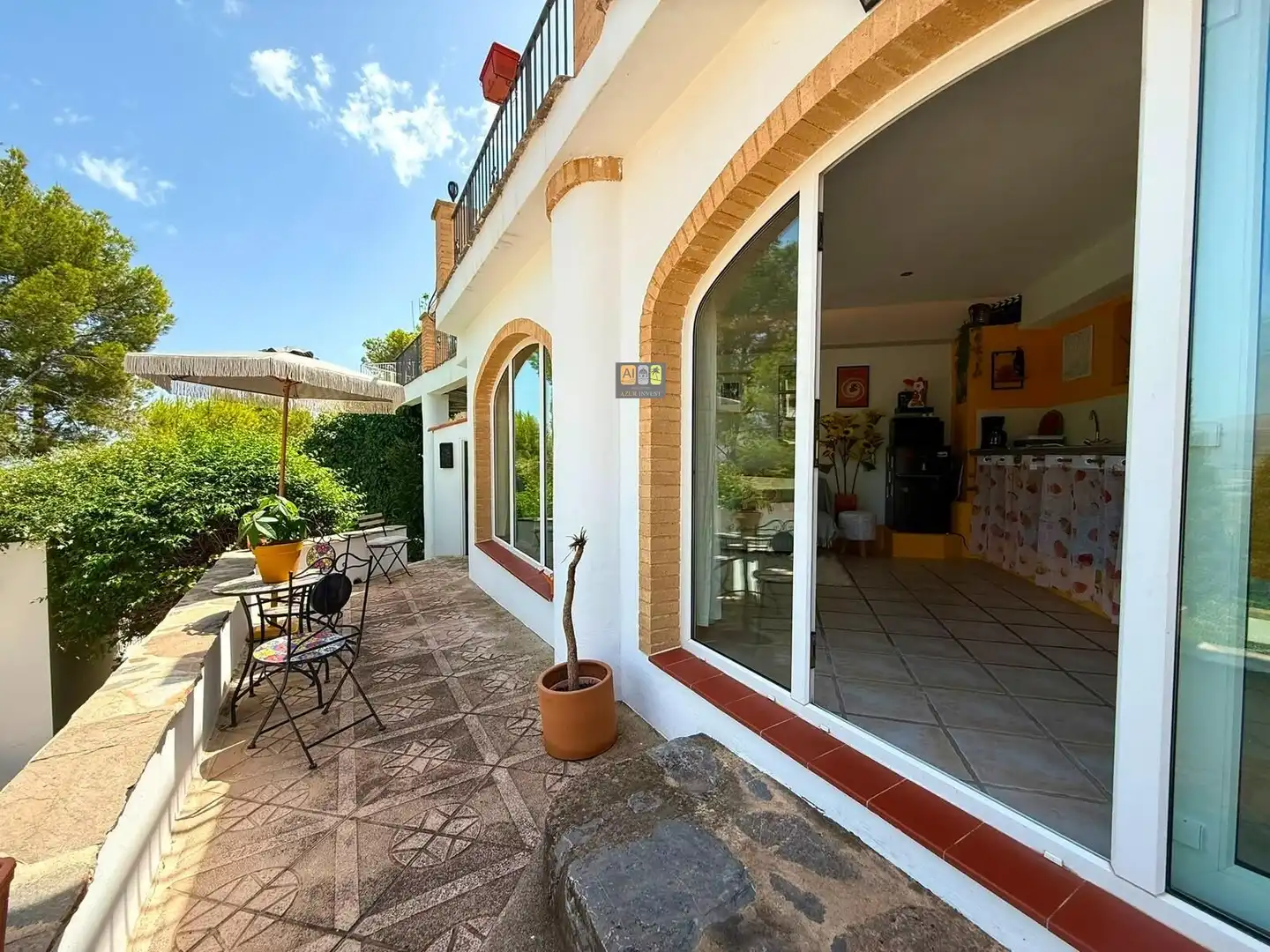 Terrassa de Pis de lloguer en La Nucia amb Aire condicionat, Calefacció i Jardí privat