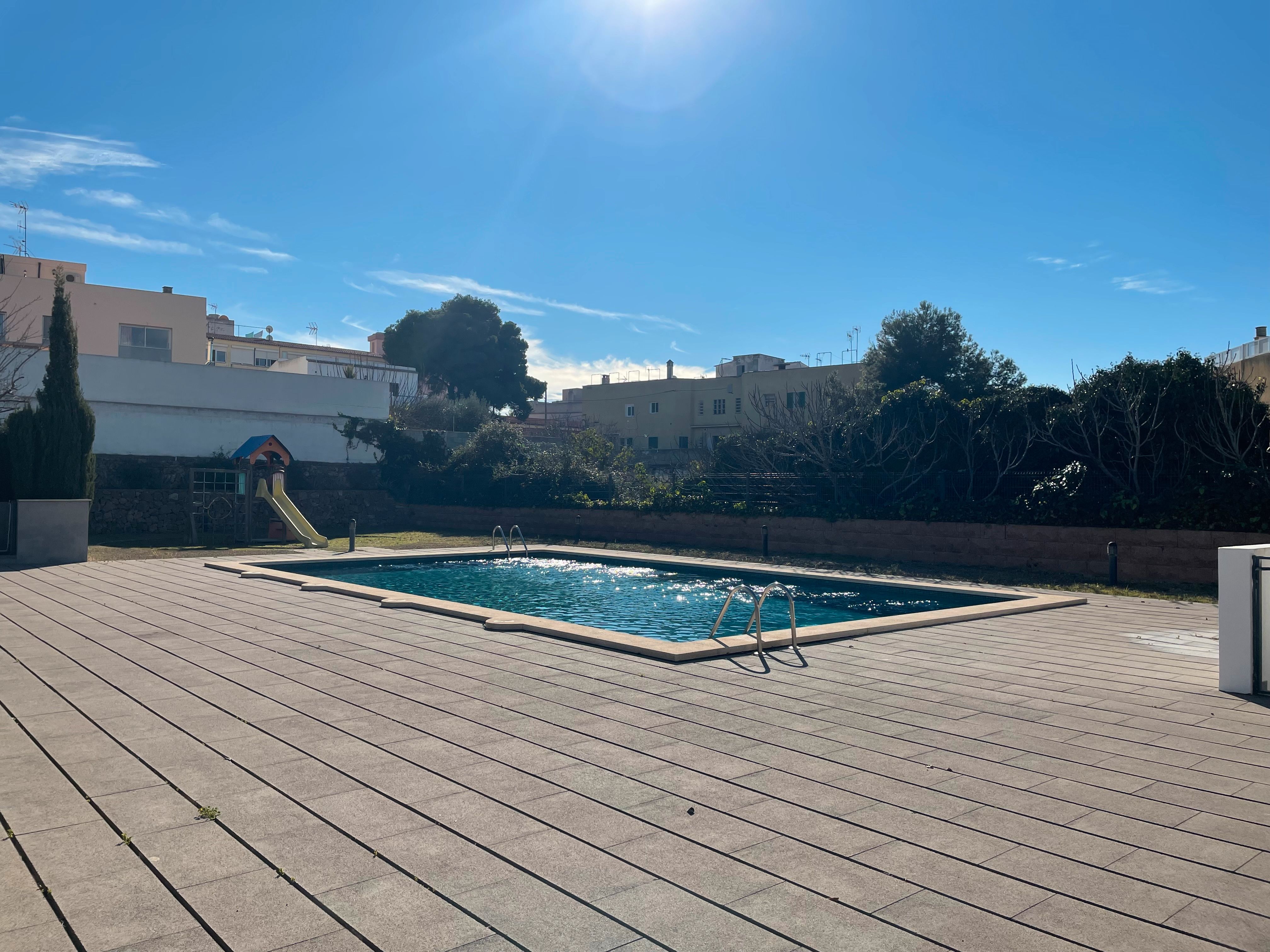Piscina de Planta baixa en venda en  Palma de Mallorca amb Aire condicionat, Terrassa i Traster