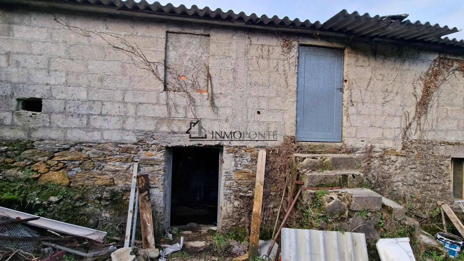 Vista exterior de Casa adosada en venta en Forcarei con Jardín privado