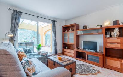 Living room of Apartment for sale in Benitachell / El Poble Nou de Benitatxell  with Air Conditioner, Terrace and Swimming Pool