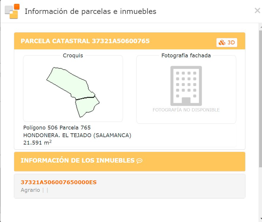 Außenansicht von Grundstücke zum Verkauf in El Tejado