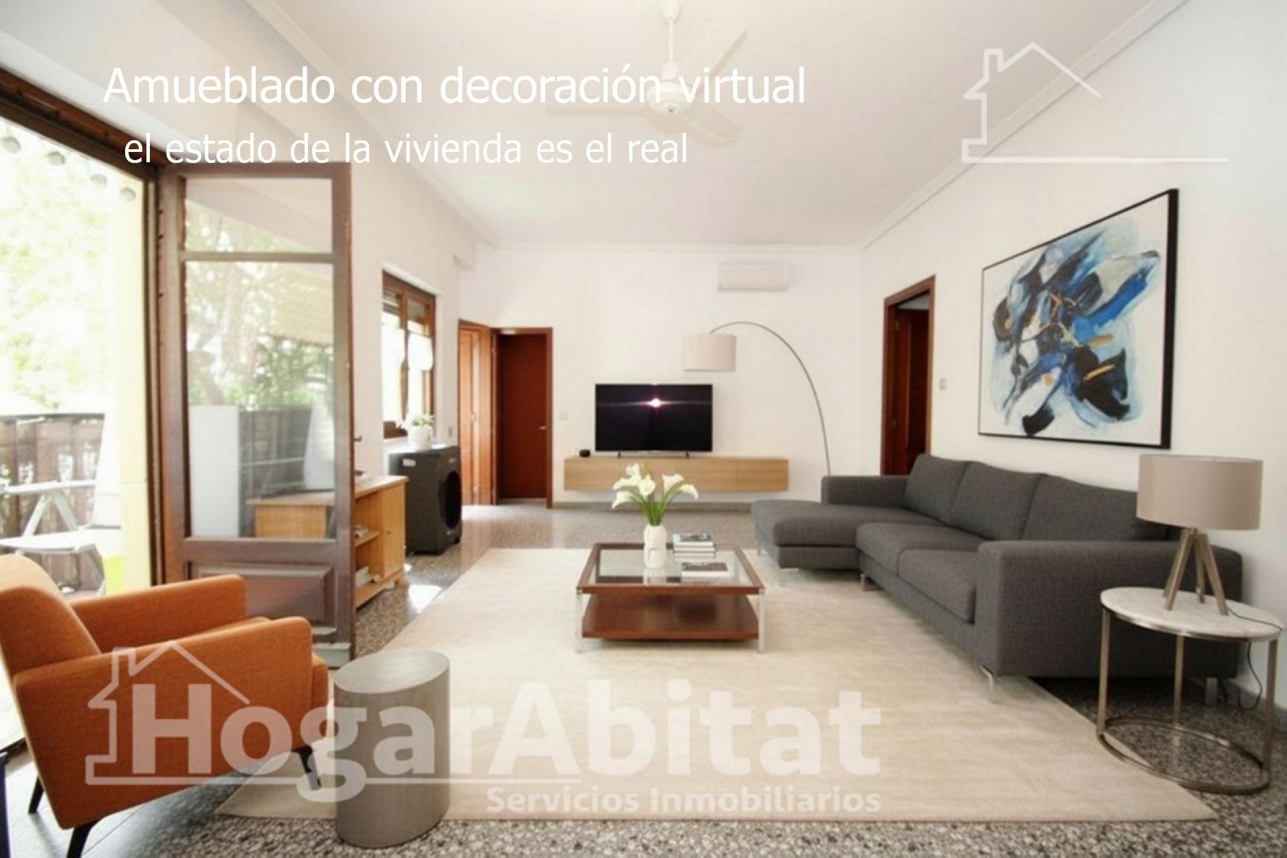 Living room of Flat for sale in Oliva  with Terrace