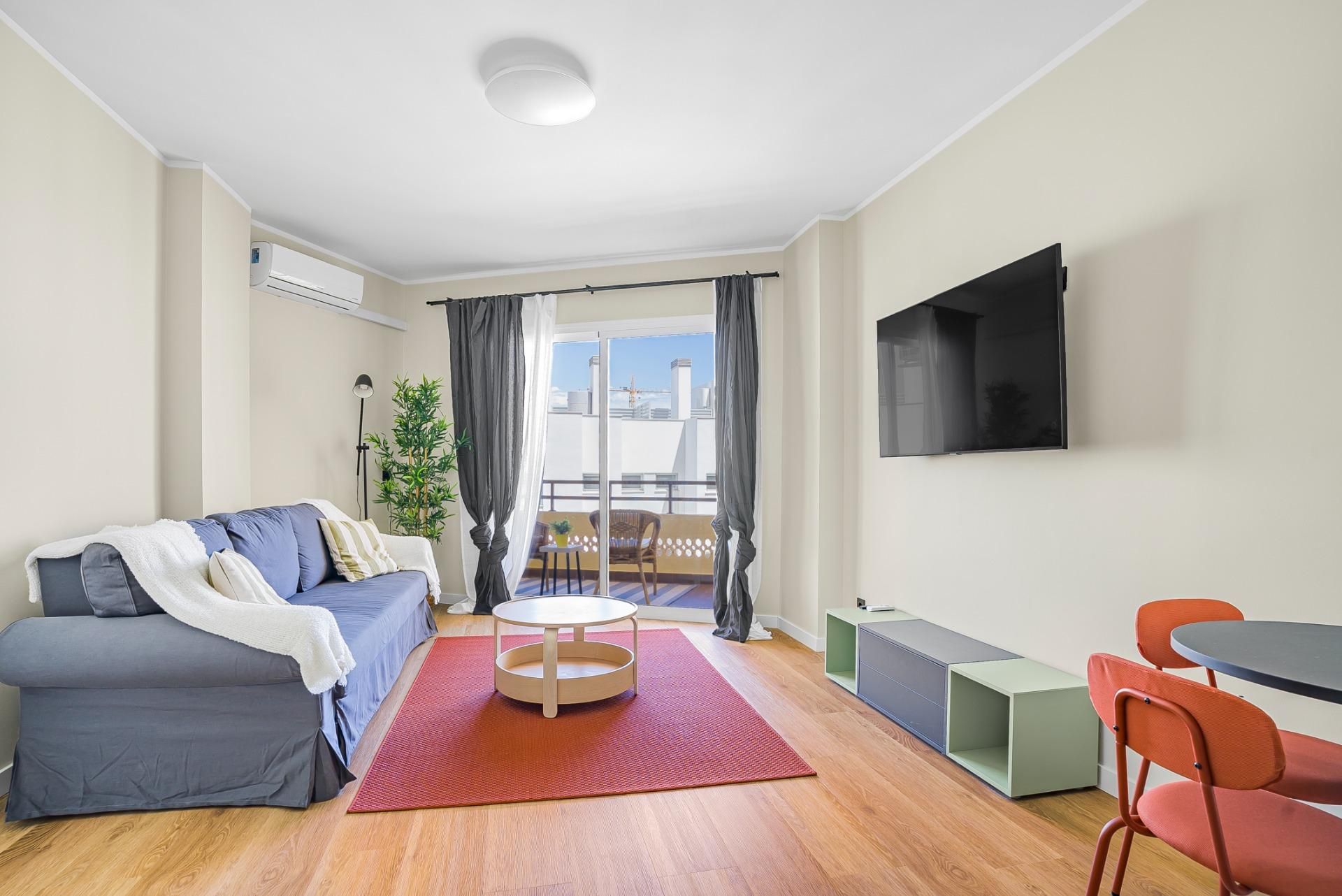 Living room of Flat for sale in Torremolinos  with Air Conditioner, Private garden and Terrace