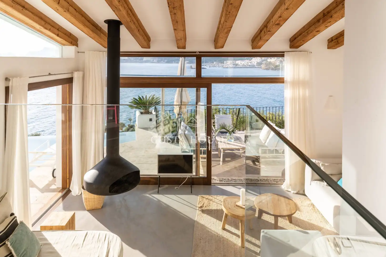 Living room of Houses for sale in Moraira  with Air Conditioner, Private garden and Terrace