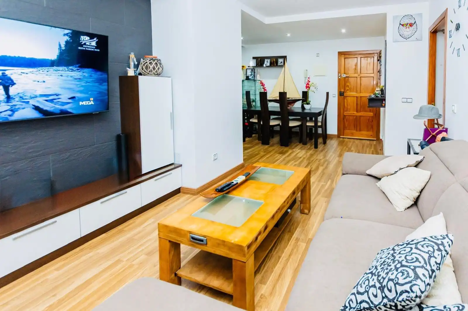 Sala de estar de Planta baja en venta en Calvià con Aire acondicionado y Parquet
