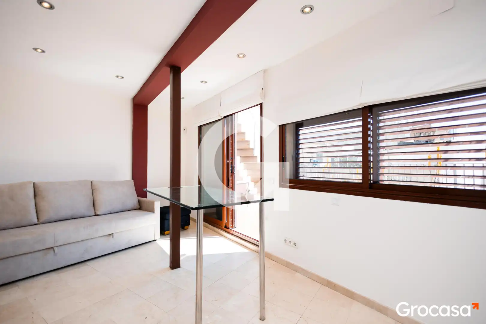 Sala d'estar de Dúplex en venda en Barcelona amb Aire condicionat, Calefacció i Terrassa