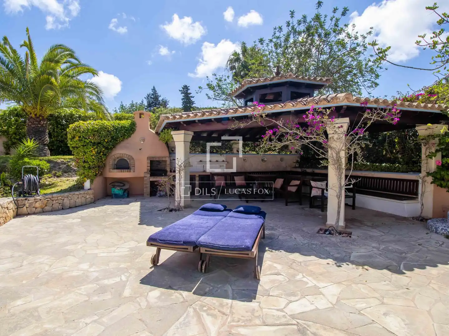 Terraza de Casa o chalet en venta en Santa Eulària des Riu con Aire acondicionado, Calefacción y Jardín privado