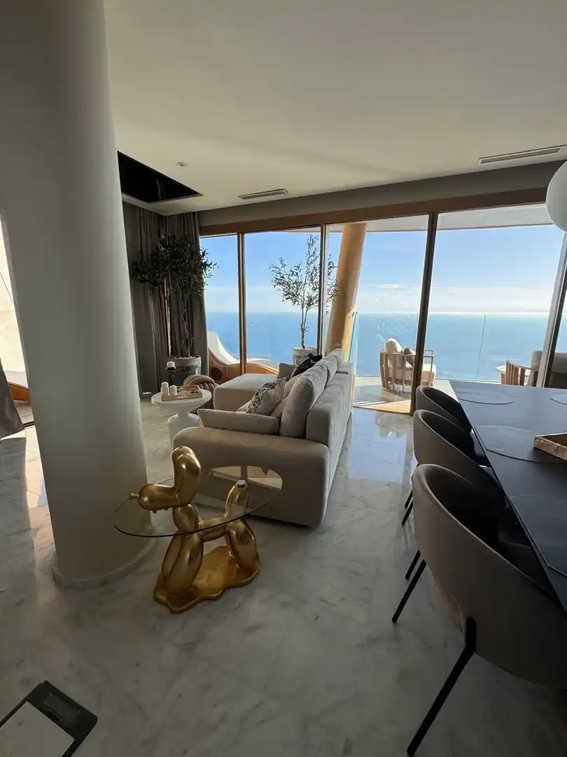 Sala d'estar de Àtic de lloguer en Benidorm amb Aire condicionat, Calefacció i Terrassa