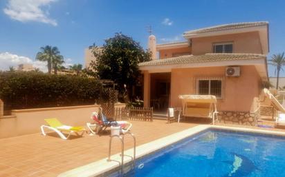 Exterior view of House or chalet for sale in La Manga del Mar Menor  with Air Conditioner, Heating and Private garden