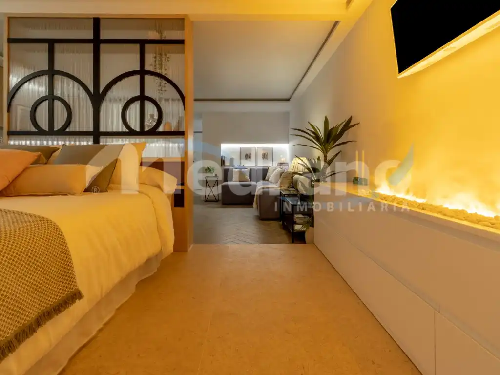 Schlafzimmer von Wohnungen zum Verkauf in Benidorm mit Klimaanlage, Privatgarten und Schwimmbad