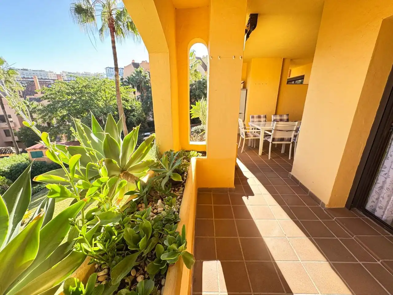 Jardín de Apartamento en venta en Manilva con Aire acondicionado, Calefacción y Terraza