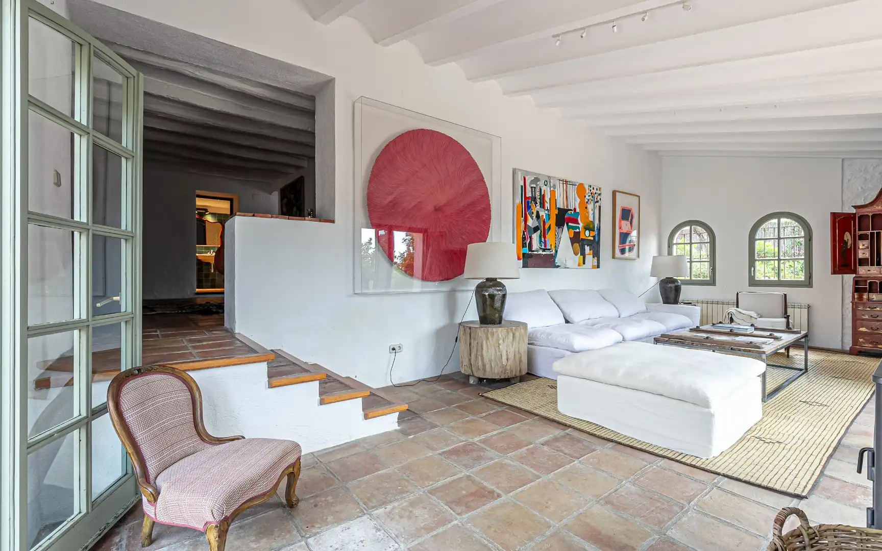 Wohnzimmer von Country house zum Verkauf in Torrelles de Foix mit Heizung, Privatgarten und Terrasse