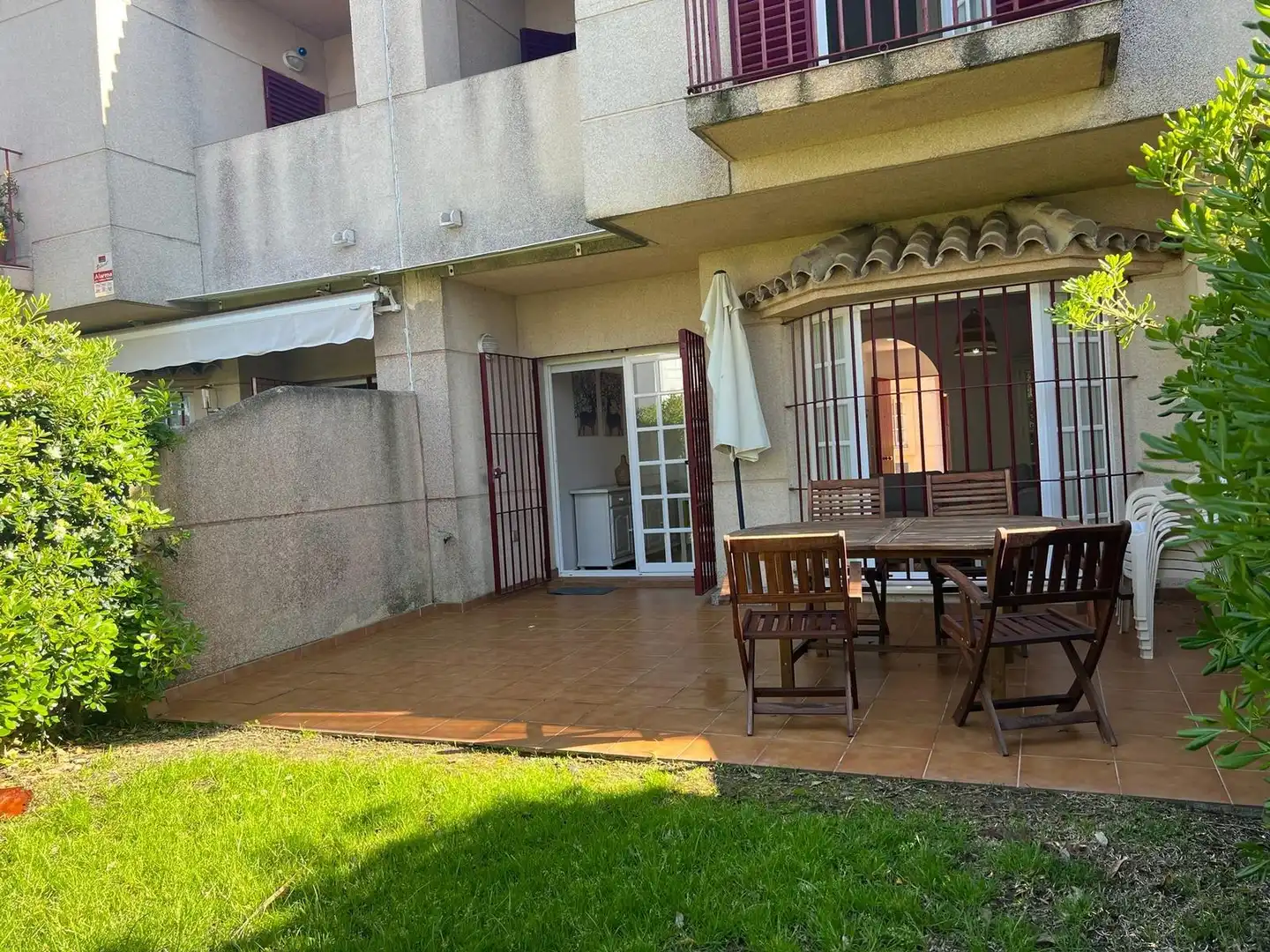 Jardín de Apartamento de alquiler en Rota con Jardín privado, Terraza y Amueblado