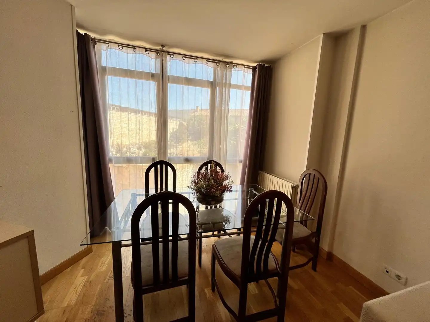 Menjador de Apartament de lloguer en Burgos amb Calefacció, Parquet i Moblat