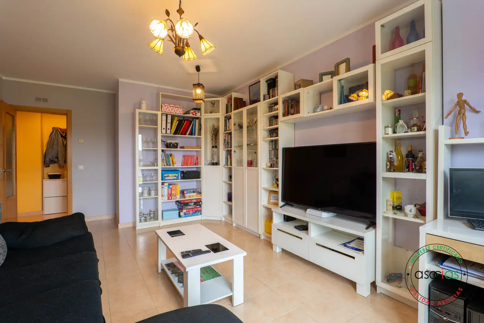 Wohnzimmer von Wohnung zum Verkauf in Gijón  mit Heizung, Terrasse und Abstellraum