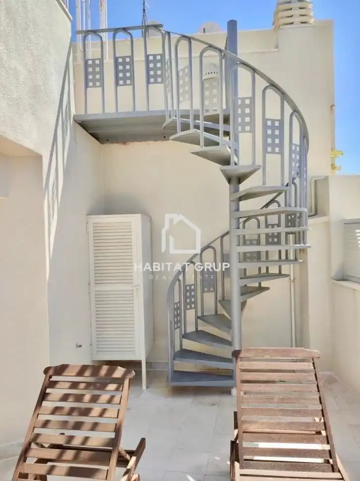 Balcony of Attic for rent in Sant Antoni de Portmany  with Air Conditioner, Heating and Terrace