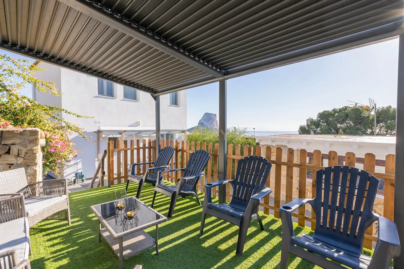 Terrace of Houses for sale in Calpe / Calp  with Furnished, Internet and Alarm