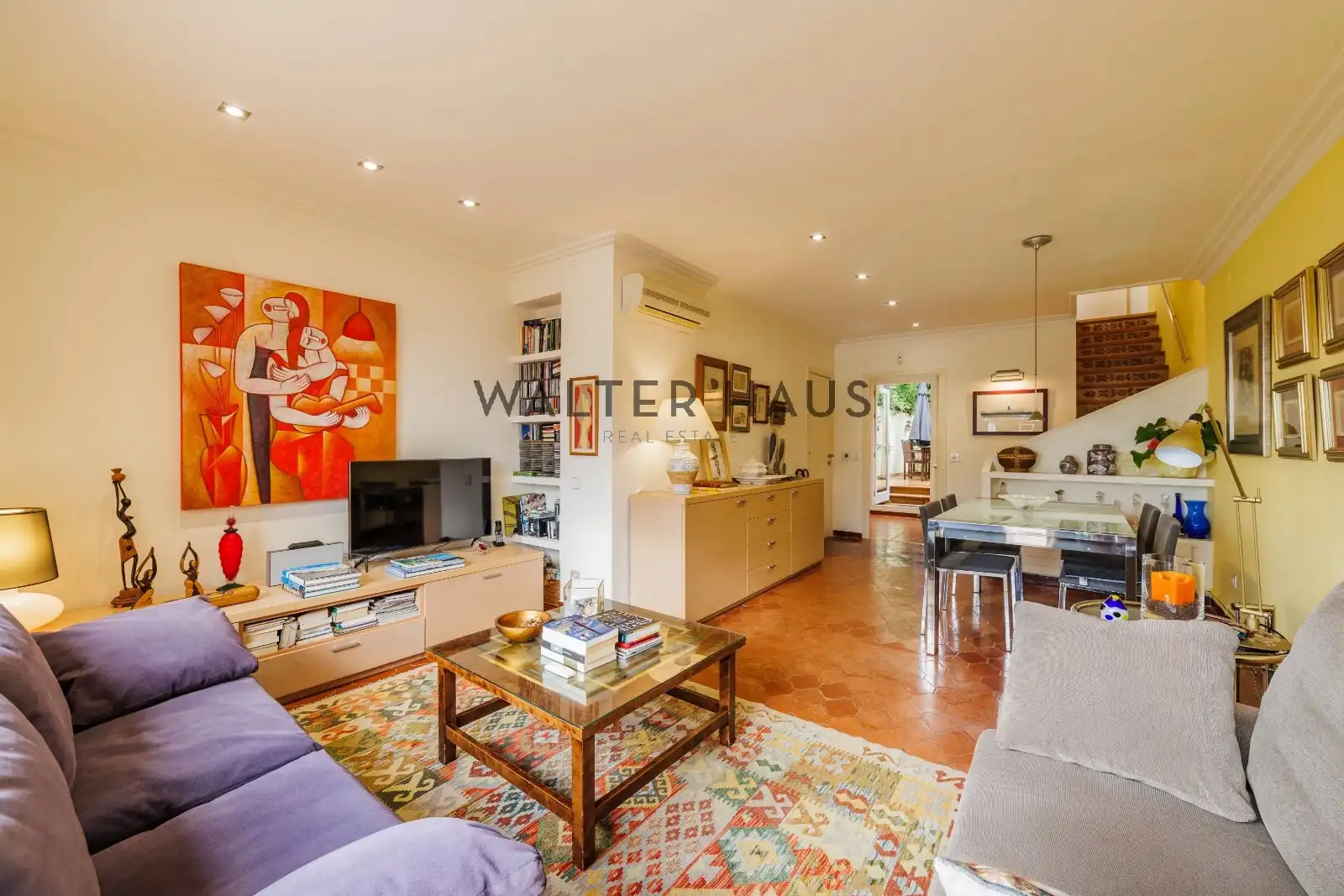 Sala de estar de Casa adosada en venta en Palafrugell con Aire acondicionado, Calefacción y Terraza