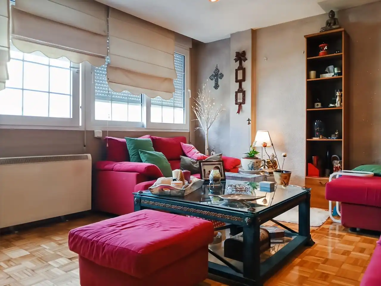 Sala de estar de Dúplex en venta en Rivas-Vaciamadrid con Aire acondicionado, Calefacción y Parquet