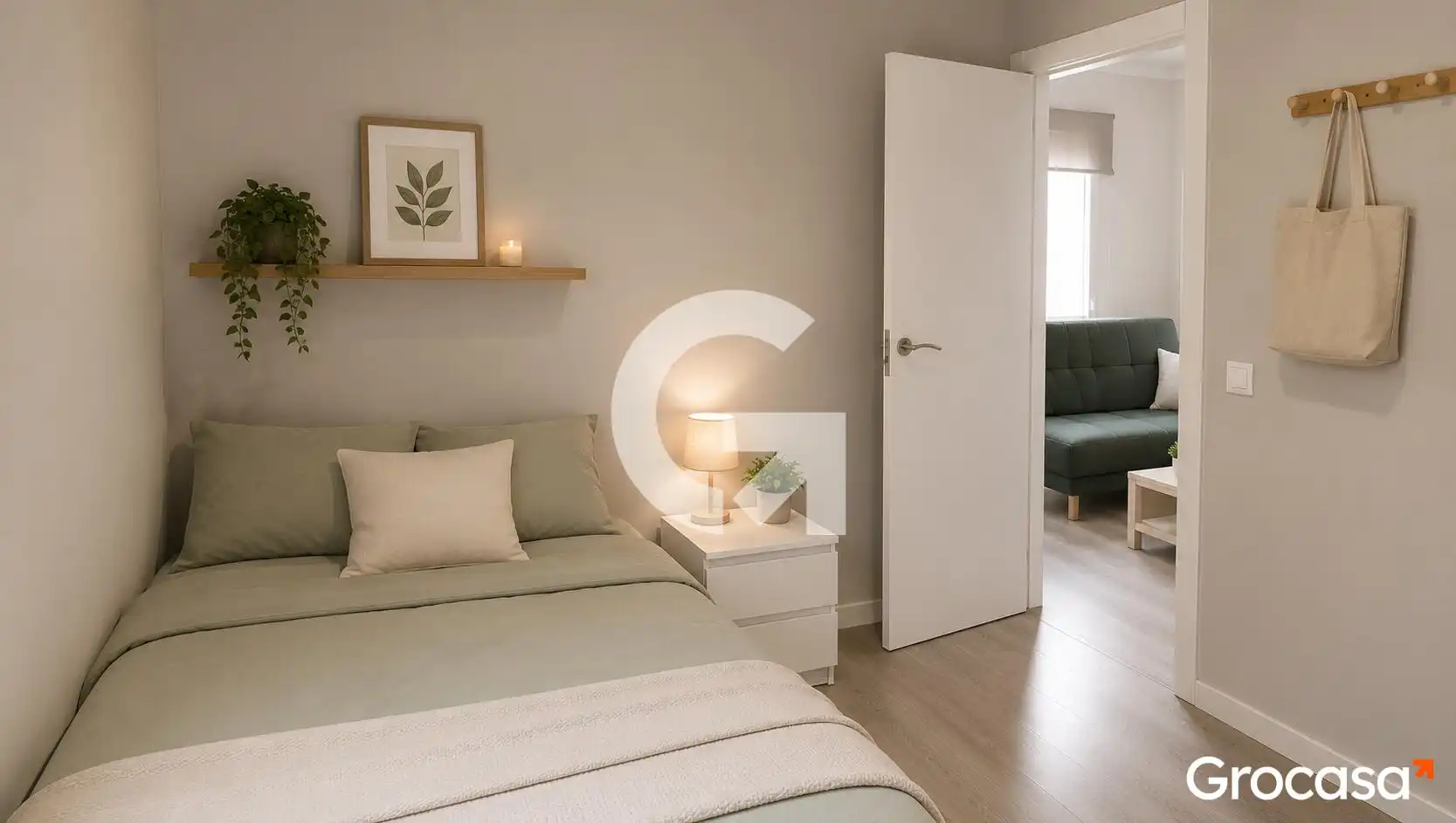 Bedroom of Flat for sale in L'Hospitalet de Llobregat  with Air Conditioner, Oven and Washing machine