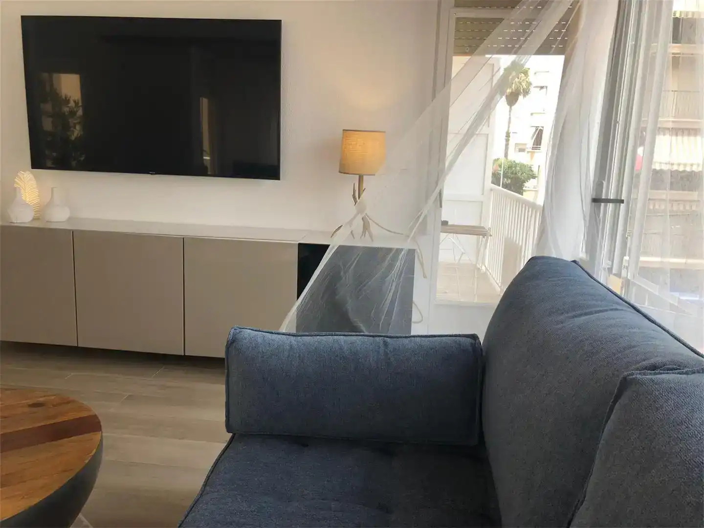 Sala de estar de Piso de alquiler en Águilas con Aire acondicionado, Parquet y Amueblado