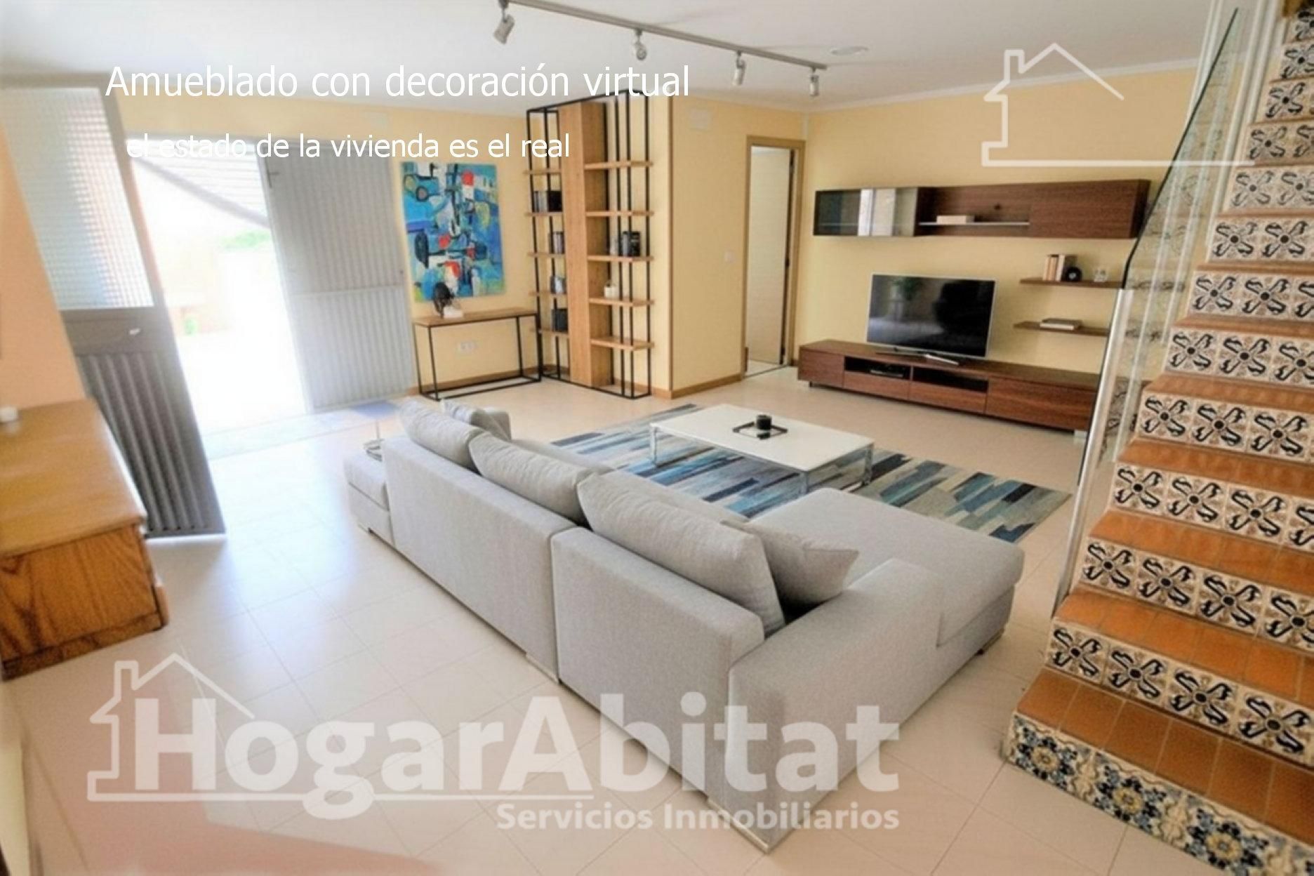 Sala d'estar de Casa o xalet en venda en Massamagrell amb Terrassa i Traster