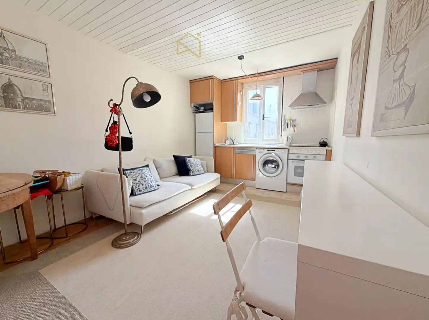 Sala de estar de Piso de alquiler en Madrid con Aire acondicionado, Calefacción y Amueblado