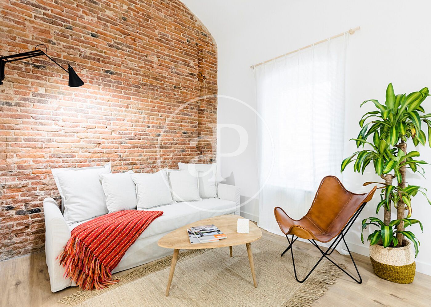 Sala d'estar de Pis de lloguer en  Madrid Capital amb Aire condicionat, Calefacció i Terrassa