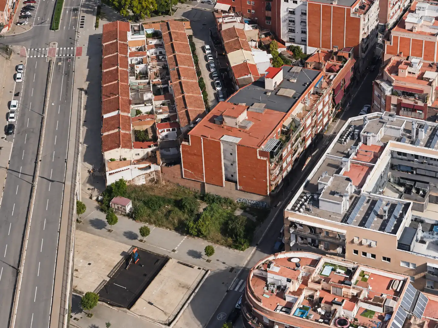 Vista exterior de Terreno en venta en Badalona
