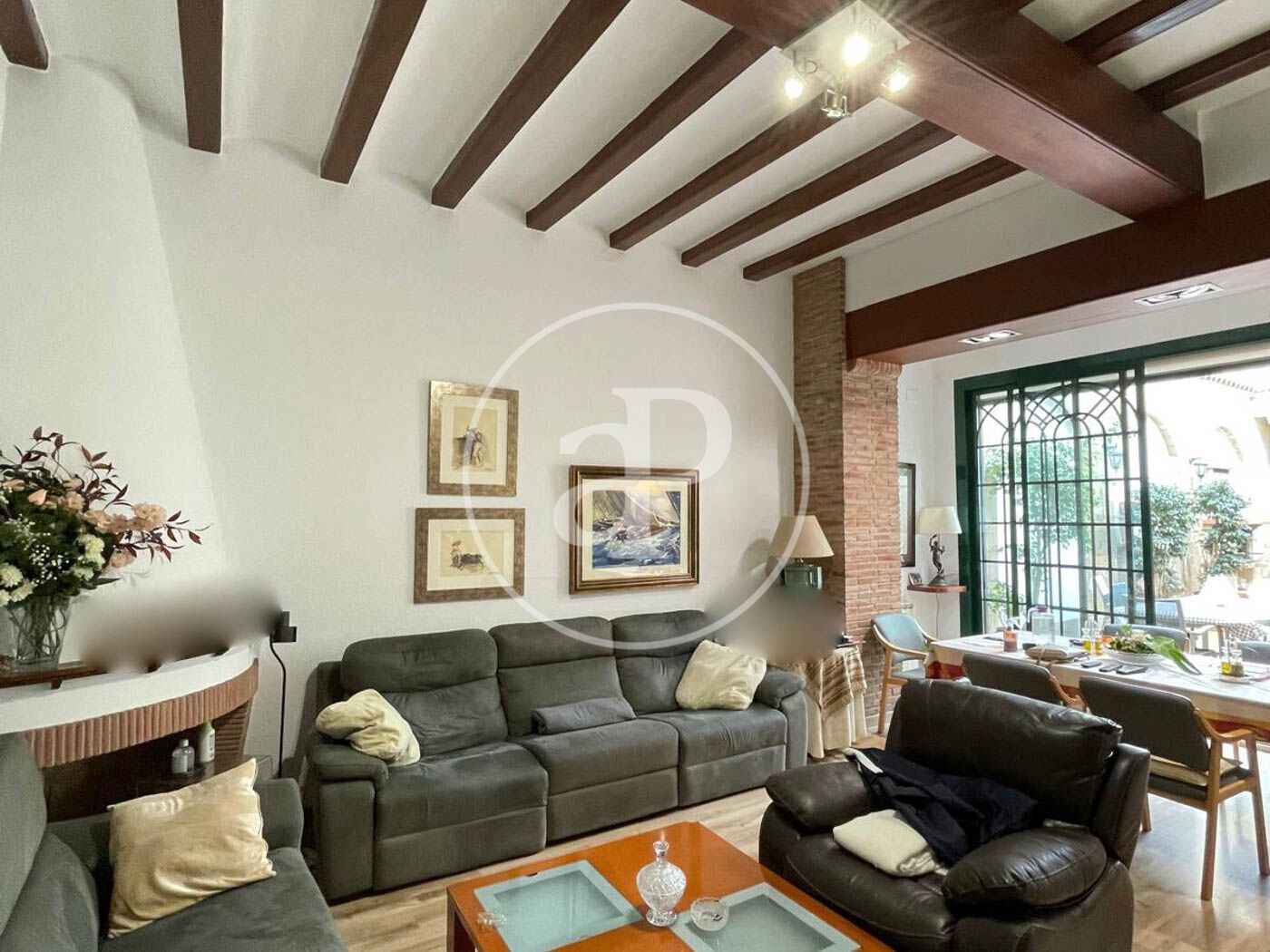 Living room of Single-family semi-detached for sale in El Masnou  with Heating, Private garden and Terrace