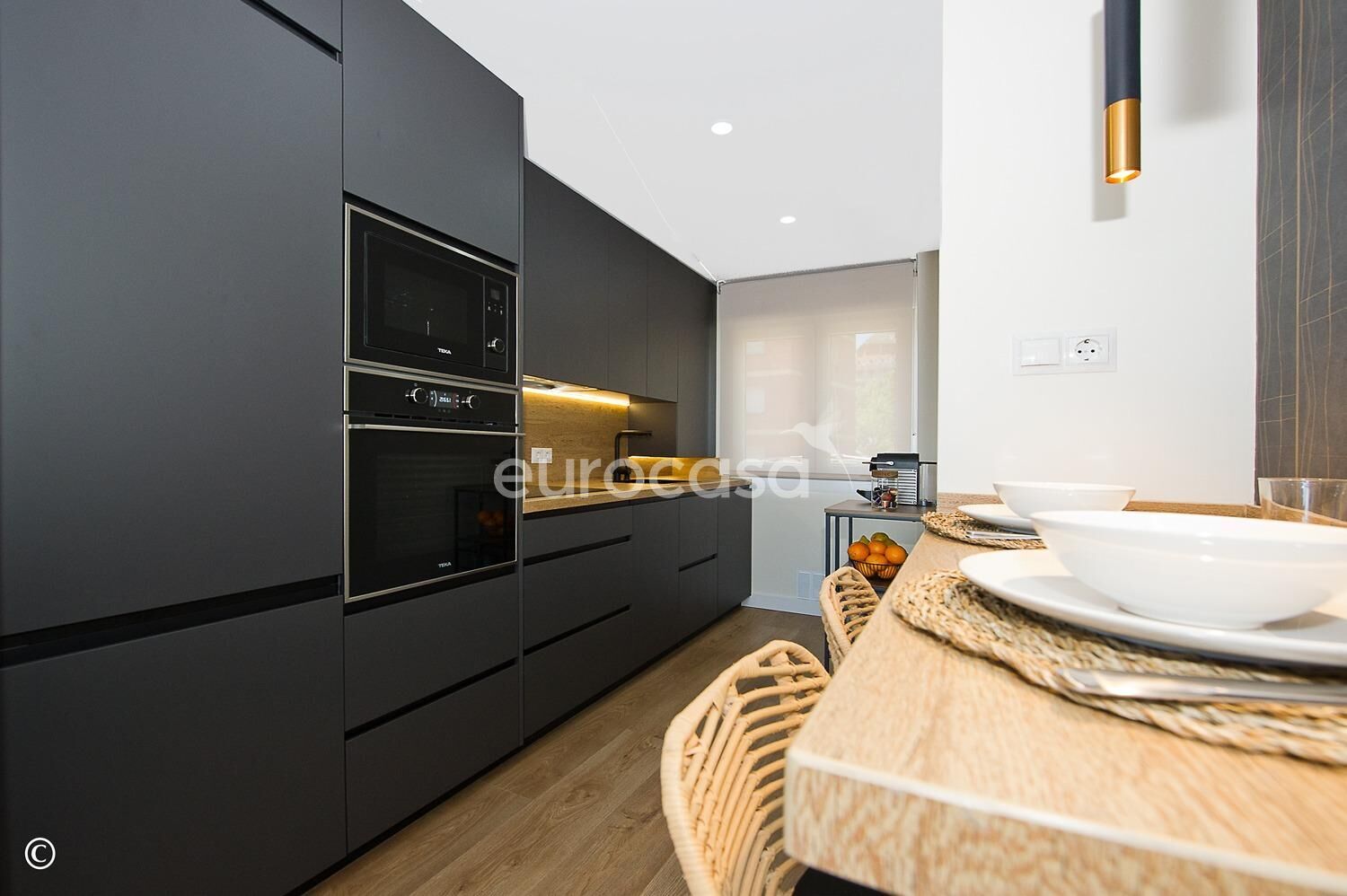 Cocina de Piso de alquiler en Santander con Calefacción