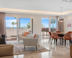 Living room of Apartment to rent in Marbella  with Air Conditioner, Private garden and Terrace