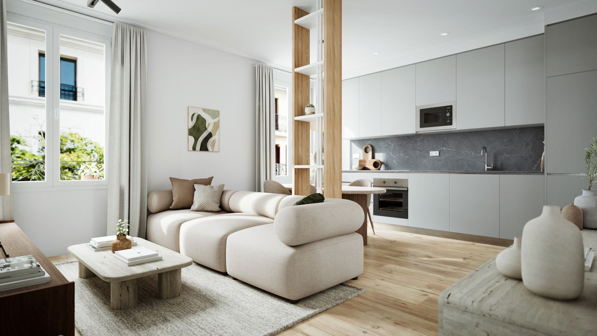 Sala d'estar de Pis en venda en  Madrid Capital