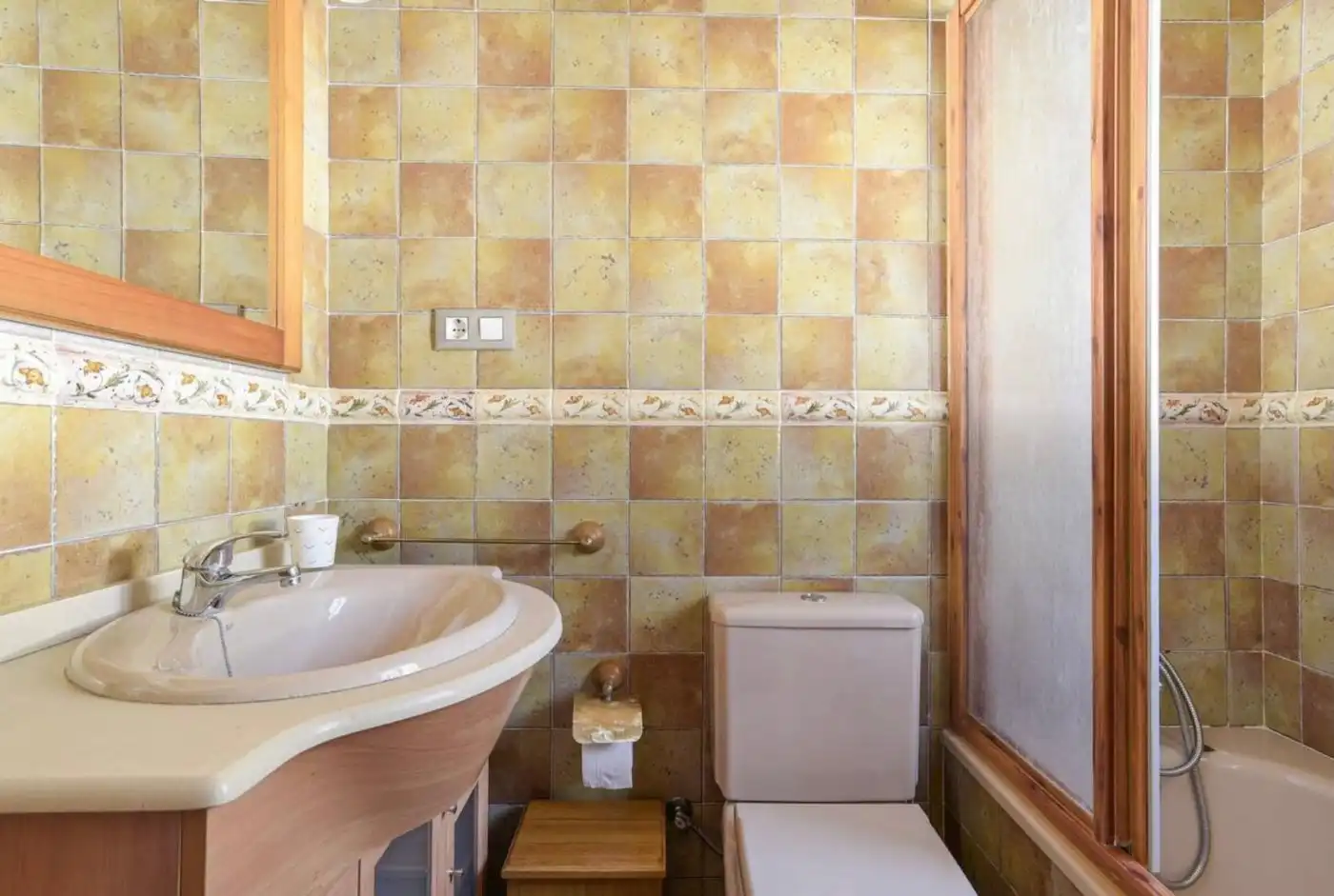 Baño de Finca rústica en venta en Vejer de la Frontera con Aire acondicionado, Jardín privado y Terraza