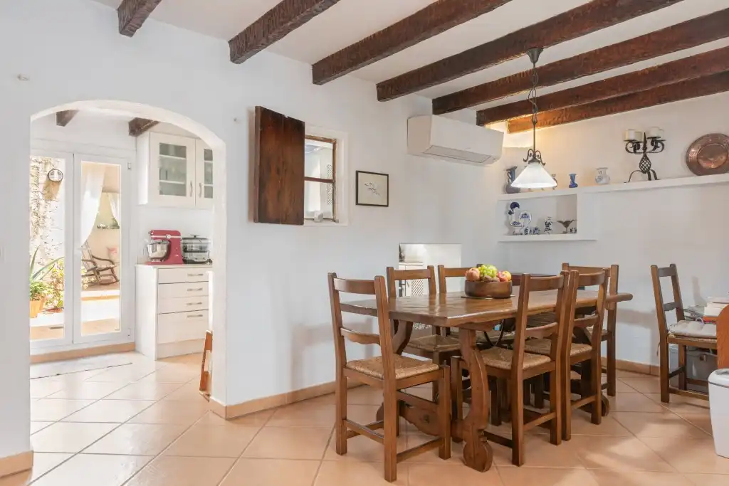 Esszimmer von Country house zum Verkauf in Pollença mit Klimaanlage, Terrasse und Möbliert