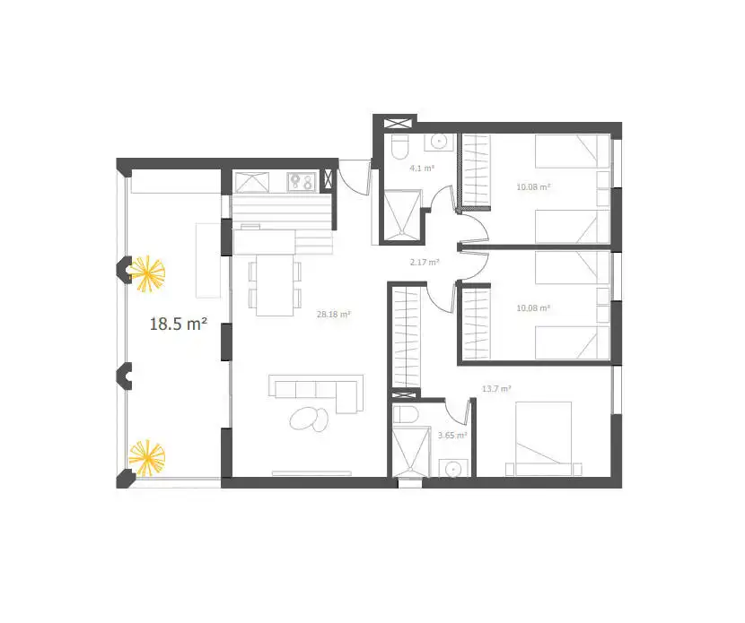 Apartment with terrace for sale in Plans - Gasparot, imagen 11