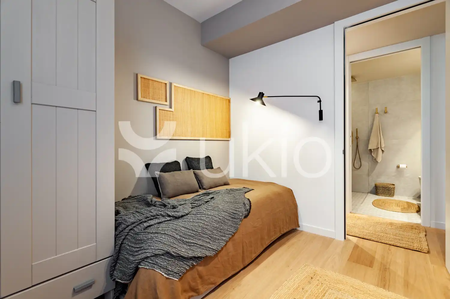 Habitación de Apartamento de alquiler en Barcelona con Aire acondicionado, Calefacción y Amueblado