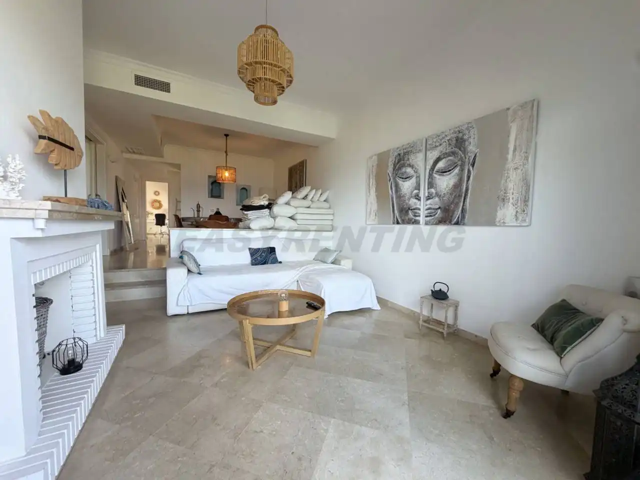 Living room of Detached homes for rent in La Alcaidesa  with Air Conditioner, Terrace and Furnished