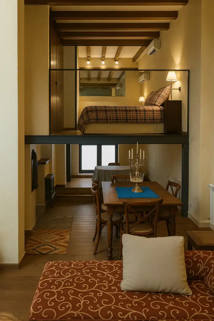 Schlafzimmer von Wohnungen zur Miete in Barcelona mit Klimaanlage, Heizung und Privatgarten