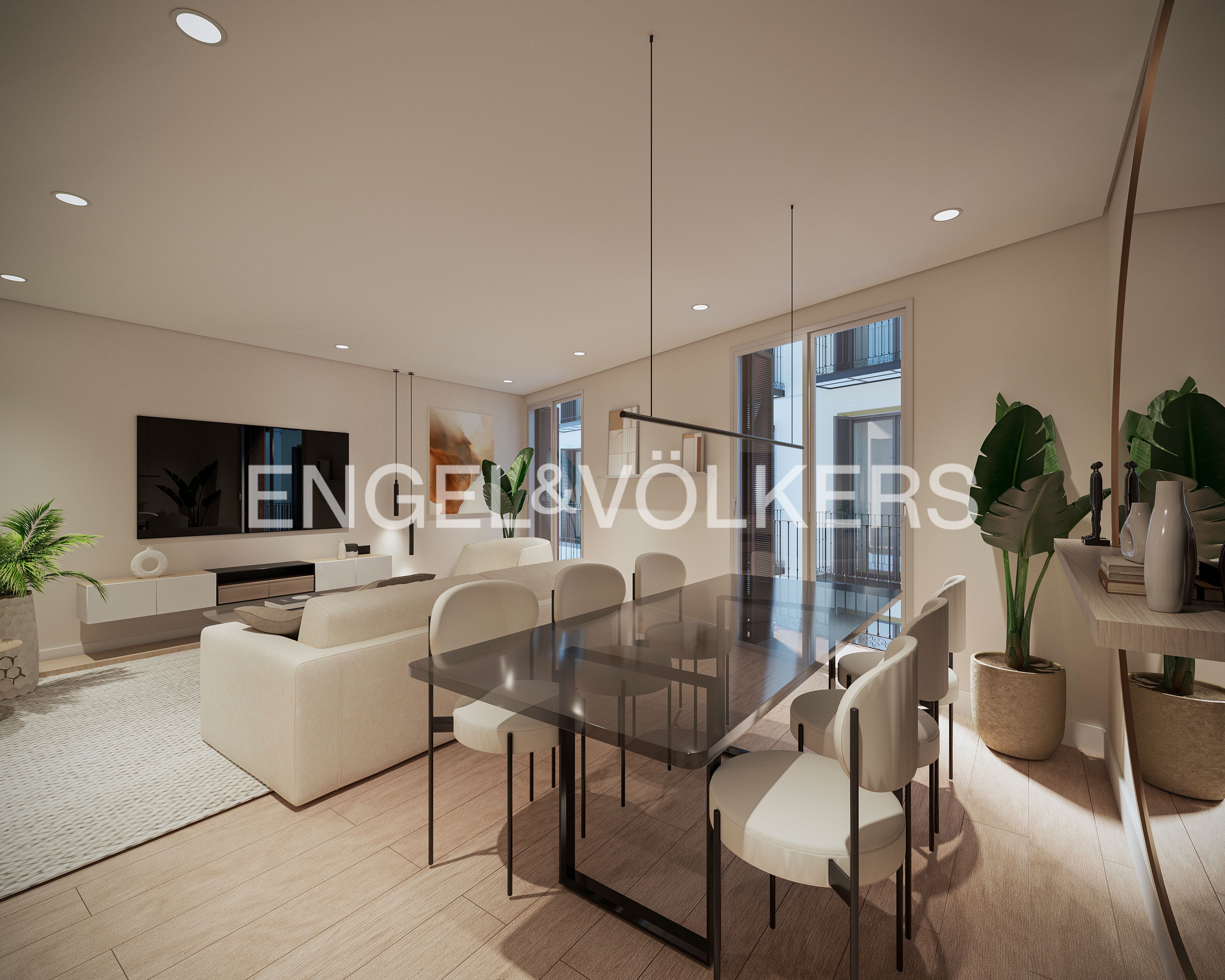 Sala d'estar de Apartament en venda en  Madrid Capital amb Calefacció