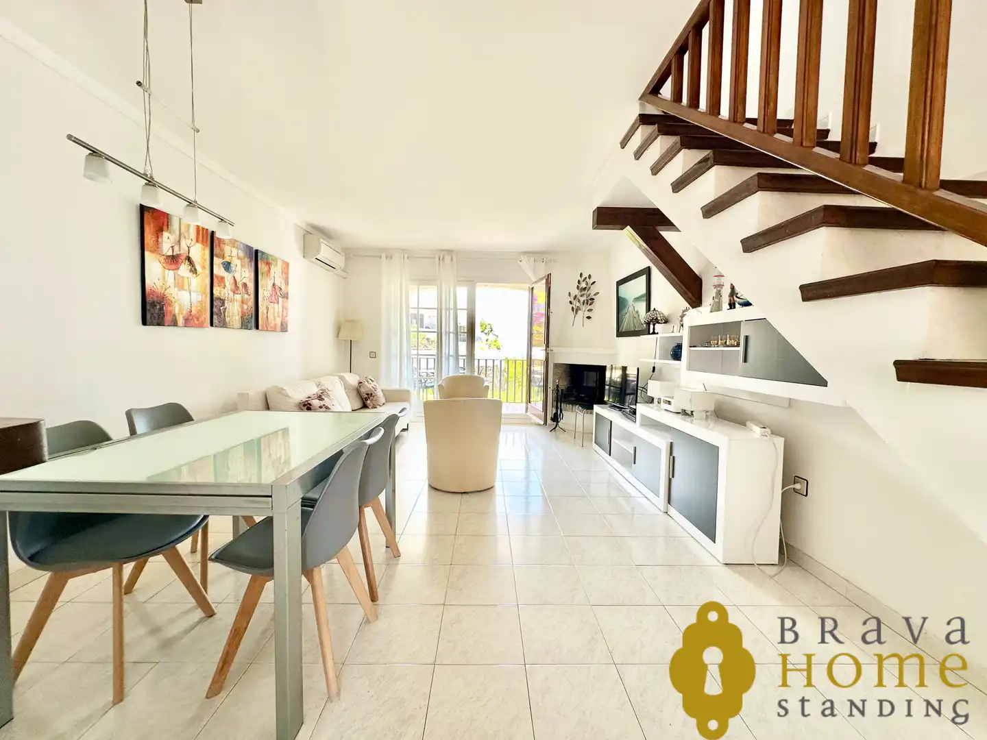 Sala de estar de Casa o chalet en venta en Roses con Aire acondicionado, Terraza y Balcón