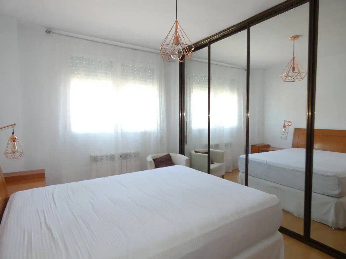 Schlafzimmer von Wohnung zur Miete in Utebo mit Heizung, Terrasse und Abstellraum