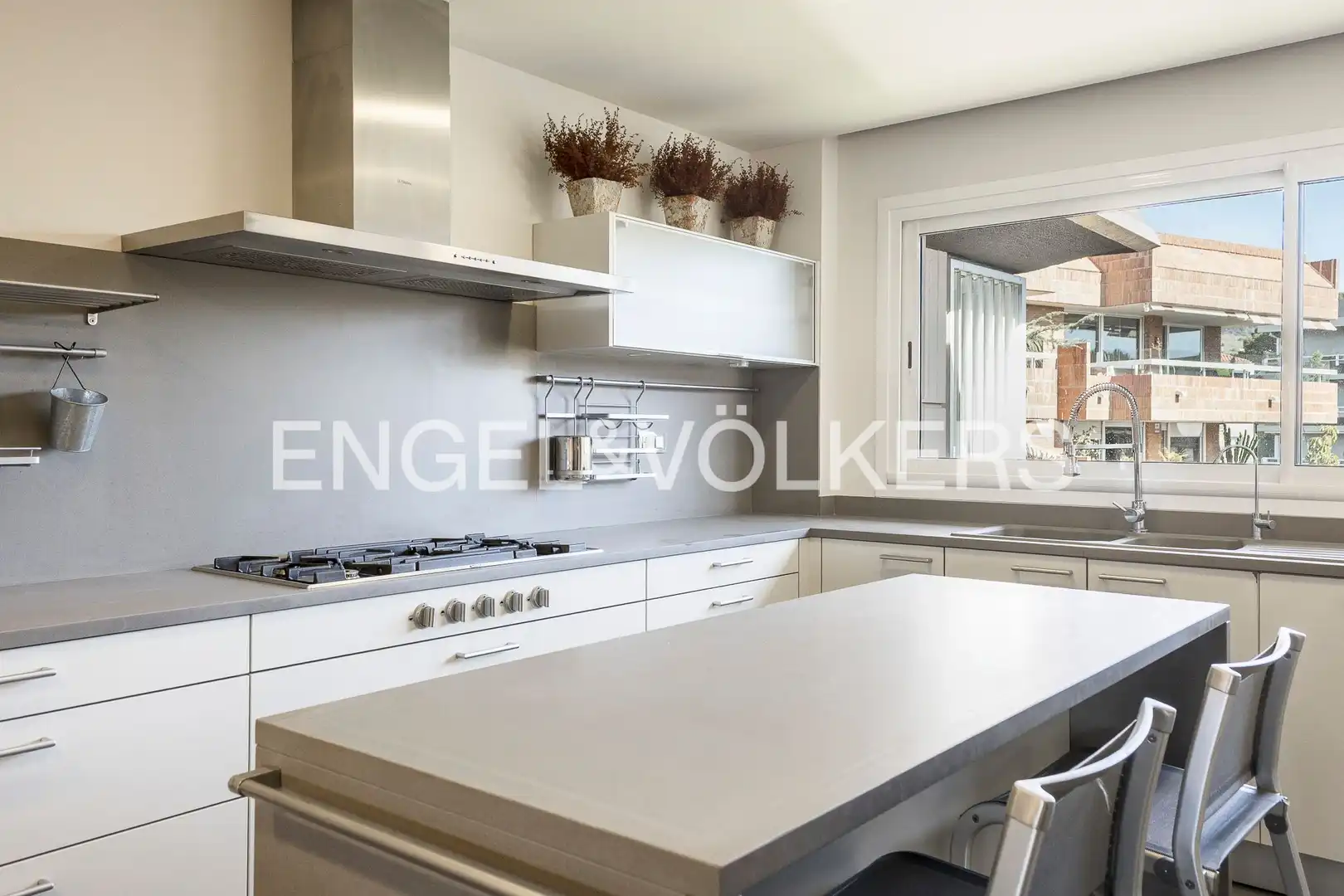 Cocina de Apartamento de alquiler en Barcelona con Calefacción, Parquet y Terraza