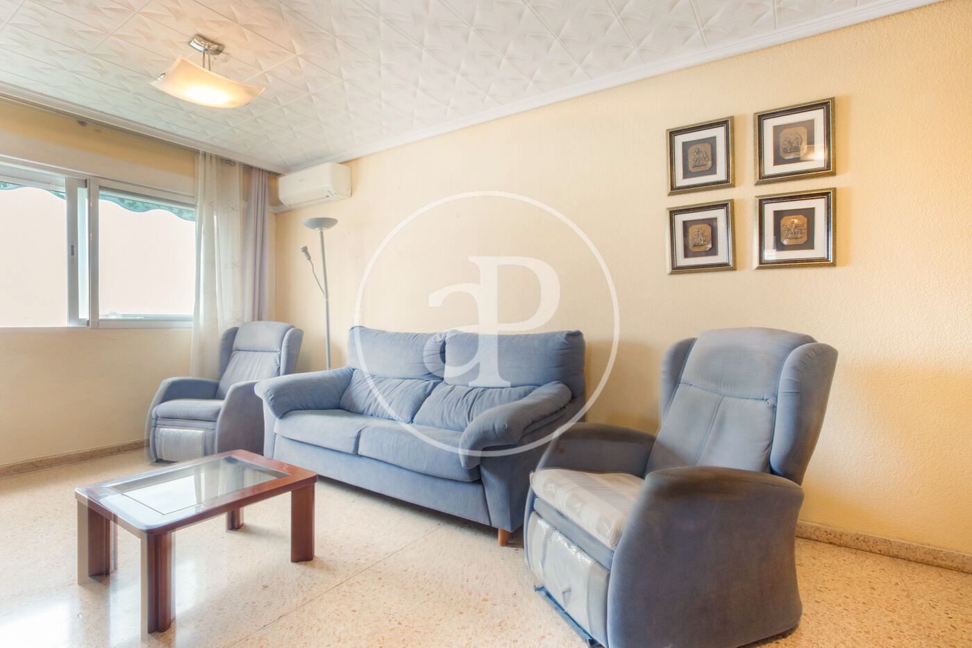 Sala de estar de Piso en venta en  Valencia Capital con Aire acondicionado, Calefacción y Amueblado
